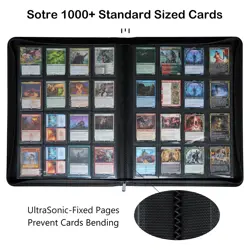 Premium 1000+ Pockets Card Binder, 16-Pocket Ringless Trading Card Album Fold... - Image 2