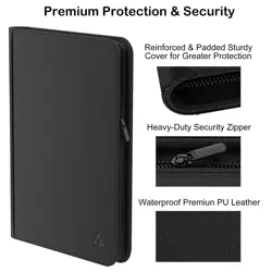 Premium 1000+ Pockets Card Binder, 16-Pocket Ringless Trading Card Album Fold... - Image 4