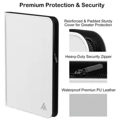 Premium 1000+ Pockets Card Binder, 16-Pocket Ringless Trading Card Album Fold... - Image 2