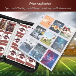 720 Pockets Football Card Binder with Sleeves fit for Baseball Cards, Trading... - Image 5