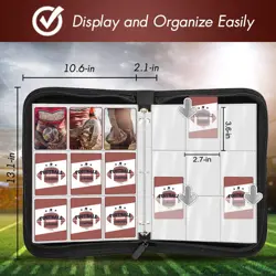 720 Pockets Football Card Binder with Sleeves fit for Baseball Cards, Trading... - Image 3