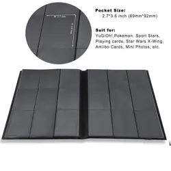 360 Pockets Trading Card Binder Album, Side Loading PP Pockets Sleeves, Cards... - Image 3
