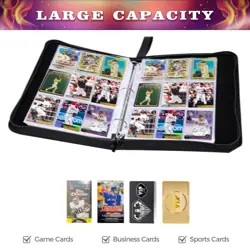 900 Cards Soccer Card Binder, 9-Pocket Card Collections Trading Card Binder 5... - Image 5