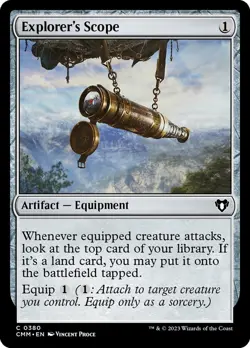 Explorer's Scope, Commander Masters, MTG, Common Foil Card, 0380 - Image 1