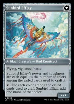 Sunbird Standard/Effigy, The Lost Caverns of Ixalan, MTG, Uncommon Card, 0262 - Image 2