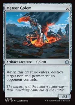 Meteor Golem, Commander Masters, MTG, Uncommon Card, 0399 - Image 1