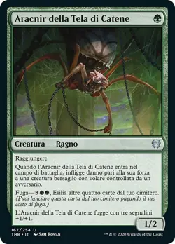 MTG Magic THB Theros Beyond Death - 1x ITA NM 167 U Aracnir della Tela di Catene - Image 1