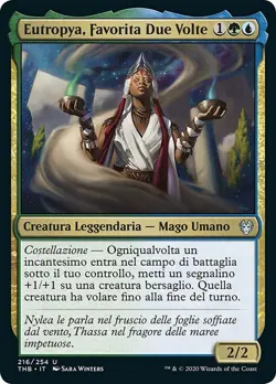 MTG Magic THB Theros Beyond Death - 1x ITA NM 216 U Eutropya Favorita Due Volte - Image 1