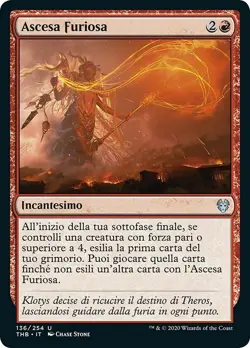 MTG Magic THB Theros Beyond Death - 1x ITA NM 136 U Ascesa Furiosa - Image 1