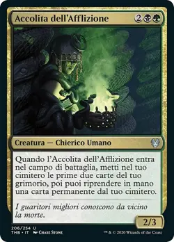 MTG Magic THB Theros Beyond Death - 1x ITA NM 206 U Accolita dell'Afflizione - Image 1