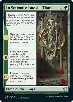 MTG Magic THB Theros Beyond Death - 1x ITA NM 166 U La Sottomissione dei Titani - Image 1