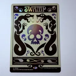 Magic The Gathering Mtg Foil Swamp Alien Auroras Bonus Card Secret Lair Rare - Image 1