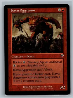 Magic The Gathering Invasion 4x Kavu Aggressor #148/350 MTG TCG CCG Playset - Image 1