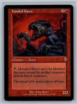 Magic The Gathering Invasion 4x Hooded Kavu #147/350 MTG TCG CCG Playset - Image 1
