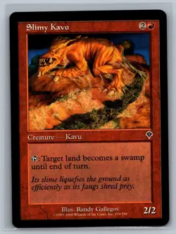 Magic The Gathering Invasion 4x Slimy Kavu #170/350 MTG TCG CCG Playset - Image 1