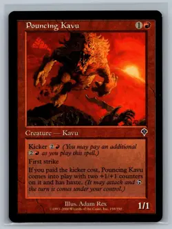 Magic The Gathering Invasion 4x Pouncing Kavu #158/350 MTG TCG CCG Playset - Image 1