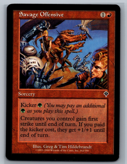 Magic The Gathering Invasion 4x Savage Offensive #162/350 MTG TCG CCG Playset - Image 1