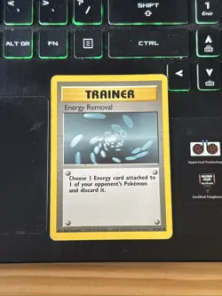 Pokemon TCG Energy Removal Base Set 92/102 Regular LP. - Image 1