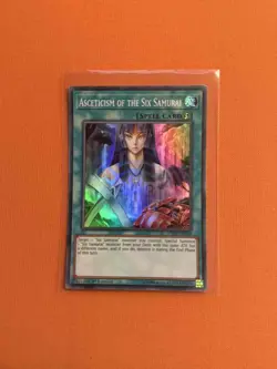 Yugioh! SPWA-EN048 Asceticism of the Six Samurai Super Rare - Image 1