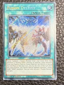Fusion Destiny | BLCR-EN088 | Secret Rare | 1st Edition | YuGiOh Card | NM - Image 1