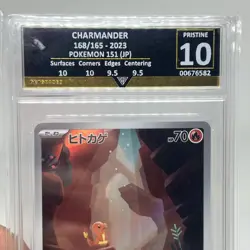 Charmander 168/165 Sv2a: Pokemon Card 151 Holo (Japanese)- Get Graded 10 - Image 3