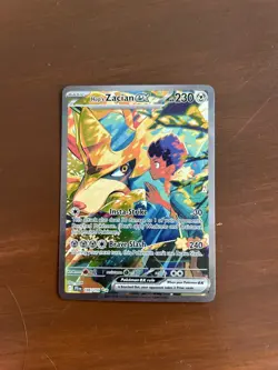 Pokemon Hops Zacian EX Journey Together Full Art Card - 186/159 - Very Good - Image 1
