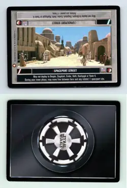 Spaceport Street Star Wars Special Edition Limited 1998 DS Fixed CCG Card - Image 1