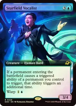 MTG - Starfield Vocalist - Extended Art - Foil - Edge of Eternities - Magic - Image 1