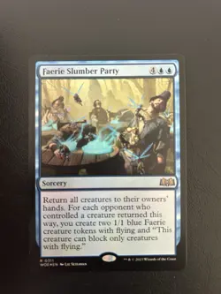 Foil Faerie Slumber Party Wilds of Eldraine Rare Mtg 311 - Image 1