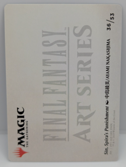 MTG Sin, Spira's Punishment (Art Series) #36/53 Final Fantasy MTG Near Mint - Image 2