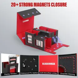 Card Deck Box for MTG with Commander Display, 5 in 1 Trading Card Storage Box Fi - Image 5