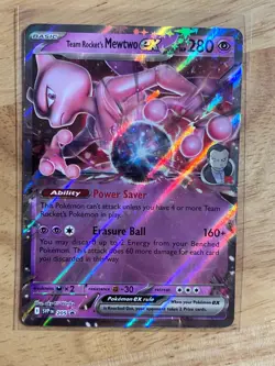 Team Rocket's Mewtwo ex 205 Sv: Scarlet & Violet Promo Cards Holo - Pokemon TCG - Image 1