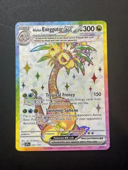 Alolan Exeggutor ex - 225/191 - Pokemon Surging Sparks Full Art Rare NM - Image 1