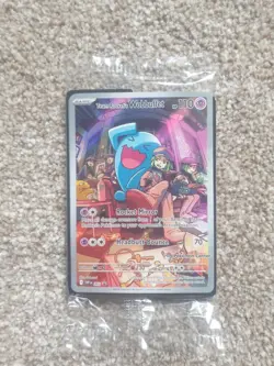 Team Rocket's Wobbuffet SVP203 Destined Rivals Pokemon Center Stamp Sealed Promo - Image 1