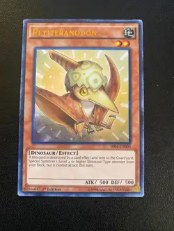Yugioh Petiteranodon SR04-EN000 Ultra Rare 1st Edition LP - Image 1