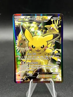 Pikachu EX XY124 Black Star Promo 2016 Holo Pokemon Card TCG LP YX1 - Image 1