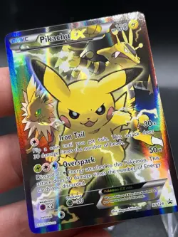 Pikachu EX XY124 Black Star Promo 2016 Holo Pokemon Card TCG LP YX1 - Image 2
