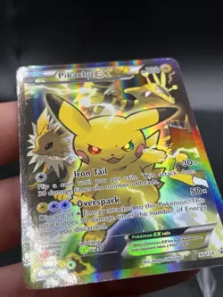 Pikachu EX XY124 Black Star Promo 2016 Holo Pokemon Card TCG LP YX1 - Image 3