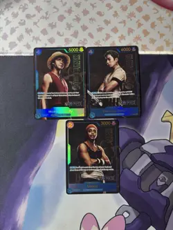 One Piece TCG Live Action Promo Card Lot Of 3 Cards: Luffy, Zoro, Usopp - Image 1