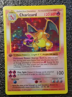 Pokemon Charizard Holo Card Awesome Custom Fan Handmade New Immaculate - Image 3