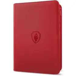 9 Pocket Zipper Card Binder, Fabmaker 360 Trading Card Holder Book, Premium PU C - Image 1