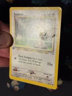 Pokemon Card Sentret 71/111 Neo Genesis FIRST EDITION - (LP) - Image 2