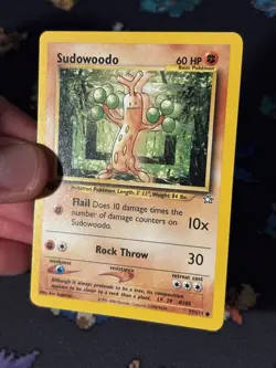 Pokemon Card Sudowoodo 77/111 Neo Genesis FIRST EDITION - (NM-) - Image 2