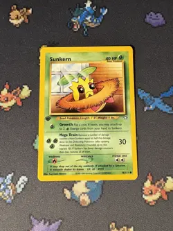 Pokemon Card Sunkern 78/111 Neo Genesis FIRST EDITION - (LP+) - Image 1