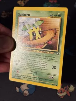 Pokemon Card Sunkern 78/111 Neo Genesis FIRST EDITION - (LP+) - Image 2