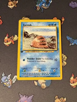 Pokemon Card Swinub 79/111 Neo Genesis FIRST EDITION - (LP+) - Image 1