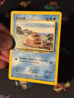 Pokemon Card Swinub 79/111 Neo Genesis FIRST EDITION - (LP+) - Image 2