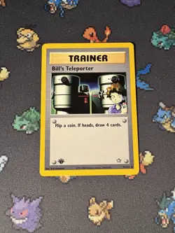 Pokemon Card Bill’s Teleporter 91/111 Neo Genesis FIRST EDITION - (MP) - Image 1