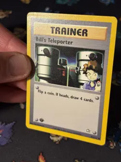 Pokemon Card Bill’s Teleporter 91/111 Neo Genesis FIRST EDITION - (MP) - Image 2