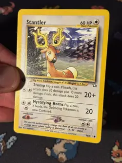 Pokemon Card Stantler 76/111 Neo Genesis FIRST EDITION - (NM-) - Image 2